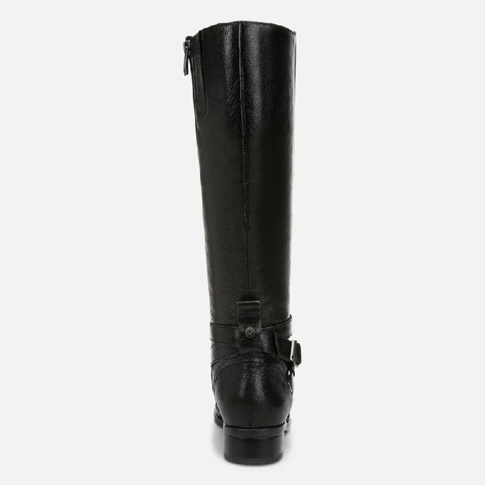 Naturalizer Rena 2 Boots 11W Black Leather Wide Calf Riding Style NIB msrp$325 - Picture 5 of 15